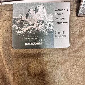 Patagonia Womens Beach-comber Pants. S- 8. Brand new w tags Color-fatigue green.